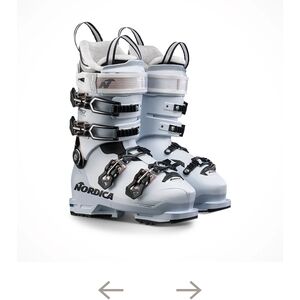 Kids Ski Boots - White and Black